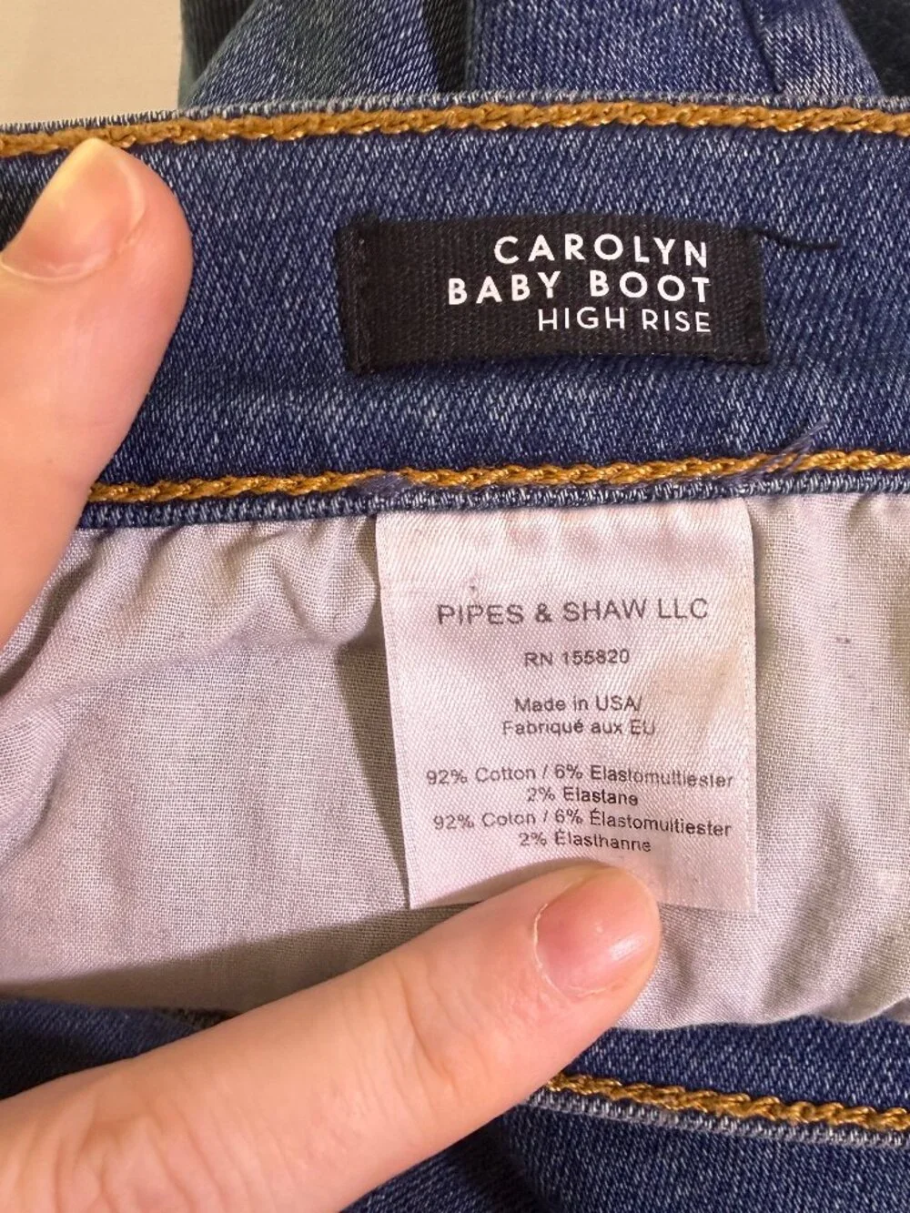 Veronica Beard Carolyn Baby Boot Jeans Beacon Wash High Rise Button Fly Sz 28 - Picture 5 of 8
